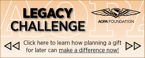 Click to learn more about the AOPA Foundation Legacy Society Challenge